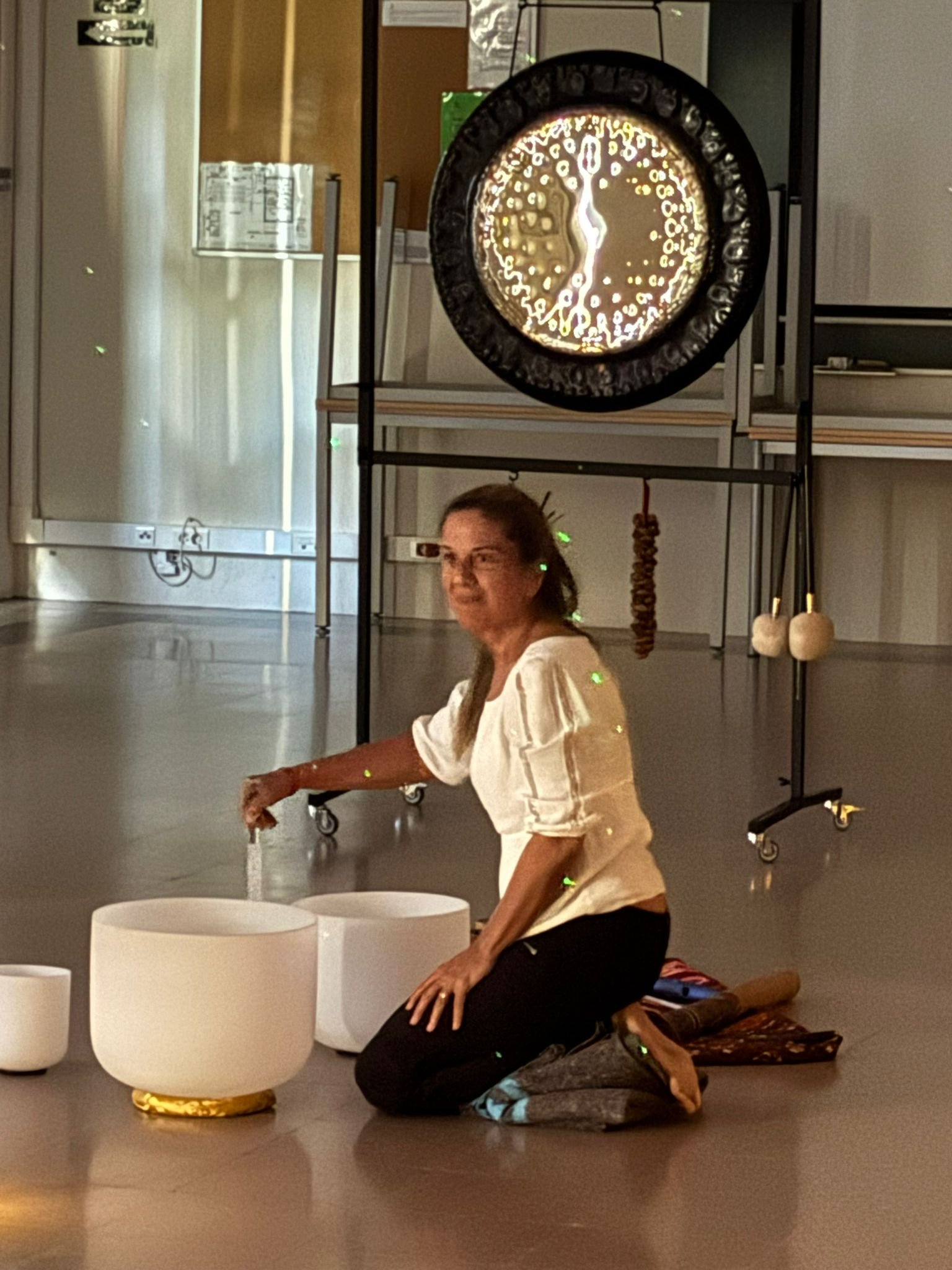 Sesión grupal al aire libre en parque